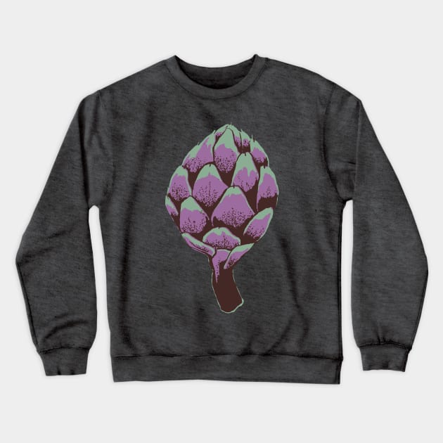 Artichoke screenprint Crewneck Sweatshirt by divafern